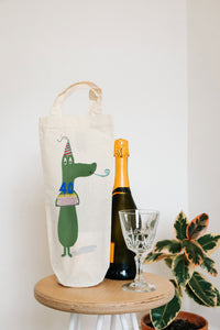 40th birthday gift - bottle bag - wine tote
