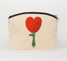 Load image into Gallery viewer, Frank with heart cosmetic bag
