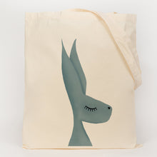Load image into Gallery viewer, Hare printed onto a cotton bag 

