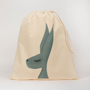 Hare drawstring bag