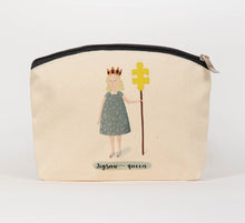Load image into Gallery viewer, Jigsaw queen cosmetic bag
