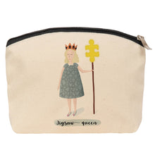 Load image into Gallery viewer, Jigsaw queen cosmetic bag
