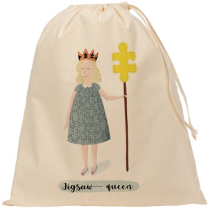 Jigsaw queen drawstring bag