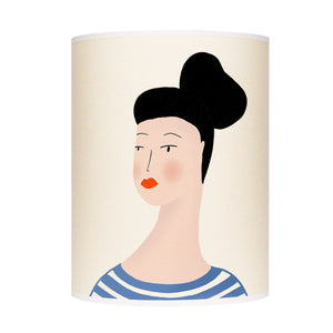 Portrait of lady lamp shade/ceiling shade