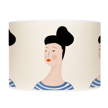 Load image into Gallery viewer, Lady with bun lamp shade/ceiling shade

