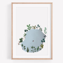 Load image into Gallery viewer, Lake swimming art print
