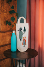 Load image into Gallery viewer, Little red riding hood bottle bag - wine tote - gift bag
