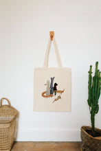 Load image into Gallery viewer, Pack of dogs reusable, cotton, tote bag
