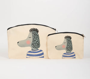 Poodle cosmetic bag