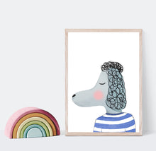 Load image into Gallery viewer, Print of a poodle in a jumper
