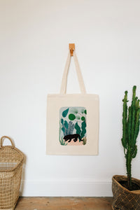 Puma in the jungle reusable, cotton, tote bag