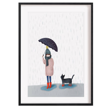 Load image into Gallery viewer, Raining art print
