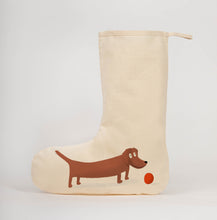 Load image into Gallery viewer, Sausage dog Christmas stocking

