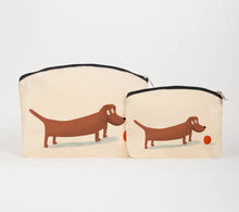 Load image into Gallery viewer, Sausage dog cosmetic bag
