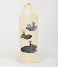 Load image into Gallery viewer, Space animals bottle bag - wine tote - gift bag
