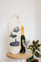 Load image into Gallery viewer, Space animals bottle bag - wine tote - gift bag
