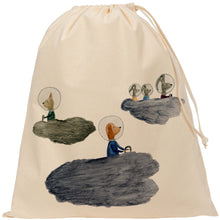 Load image into Gallery viewer, Kids space animals drawstring bag
