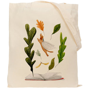 Story book adventures reusable, cotton, tote bag