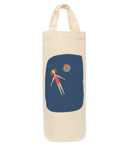 Swimming bottle bag - wine tote - gift bag