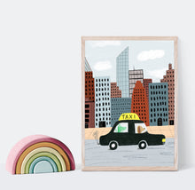 Load image into Gallery viewer, Animal taxi art print
