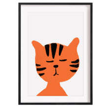 Load image into Gallery viewer, Tiger head art print
