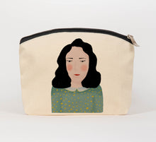Load image into Gallery viewer, Portrait of lady cosmetic bag
