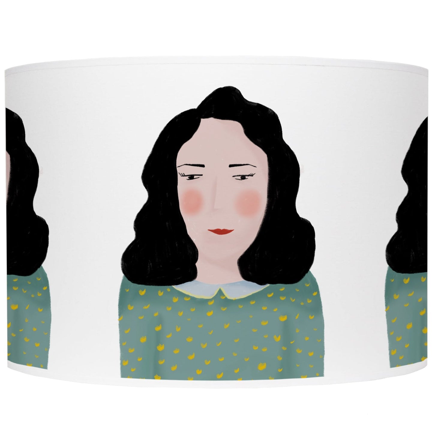 Portrait of lady lamp shade/ceiling shade