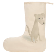 Load image into Gallery viewer, White dog Christmas stocking
