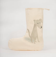 Load image into Gallery viewer, White dog Christmas stocking
