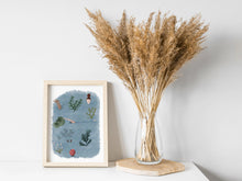 Load image into Gallery viewer, Wild swimming art print
