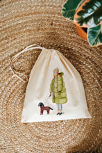 Load image into Gallery viewer, Winter dog walking drawstring bag
