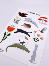 Load image into Gallery viewer, Animals and plants sticker sheet
