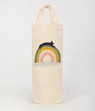 Load image into Gallery viewer, cat on rainbow Bottle bags
