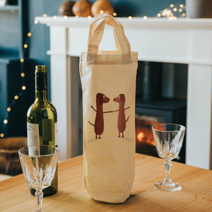 Dogs wine tote 
