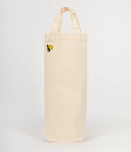 Walking dog bottle bag - wine tote - gift bag