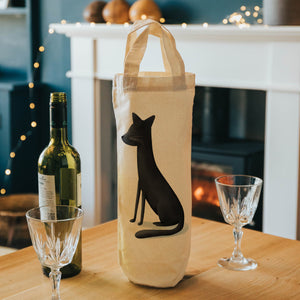 cat wine tote 