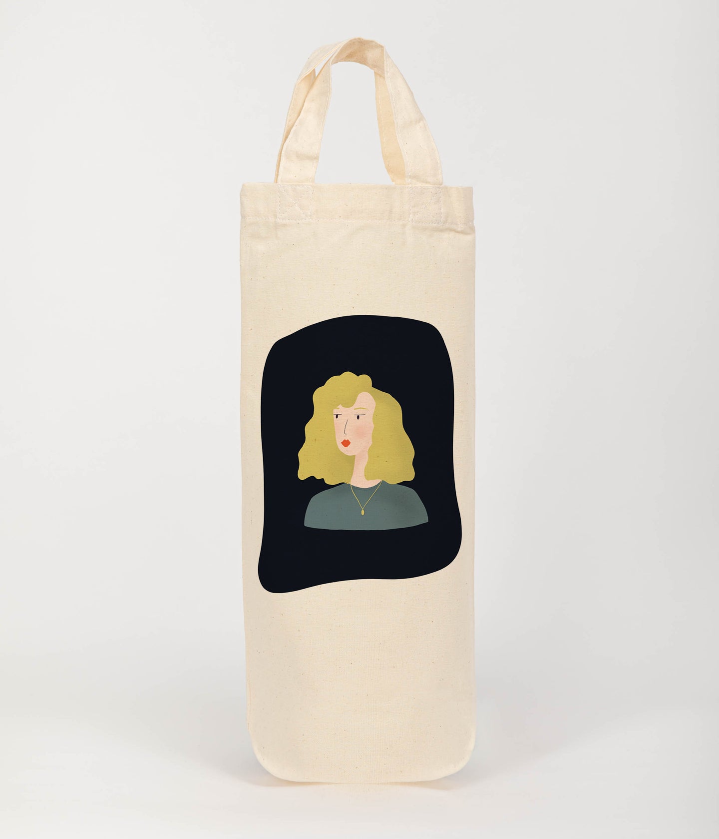 Portrait of lady bottle bag 