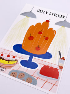 Large jelly sticker sheet